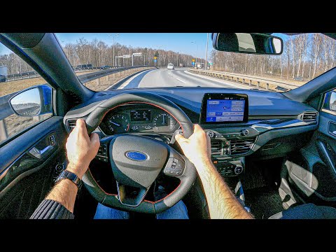 Ford Focus ST-Line 2021 (1.0 EcoBoost 125 HP) | POV Test Drive #695 Joe Black