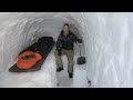 Camping In Alaska S Deepest Snow With A Dugout Survival Shelter