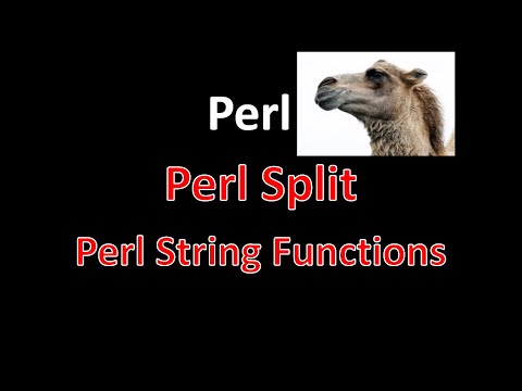 Perl String Functions - Perl Split, Perl Join Strings, Perl Reverse a String | Perl Scripting | Perl
