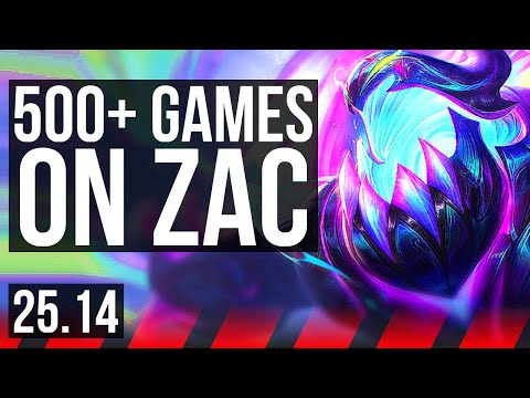 ZAC vs VOLIBEAR (TOP) | 500+ games | KR Grandmaster | 25.14