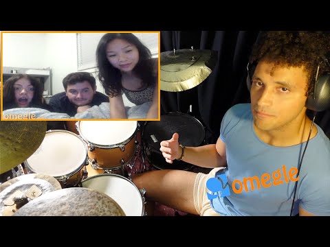 Trolling People on Omegle with Drums