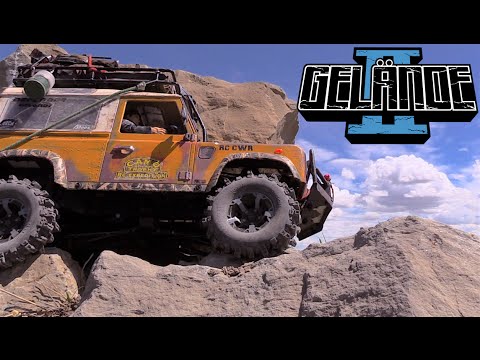 RC CWR RC4WD Gelande II taking on the rock pile