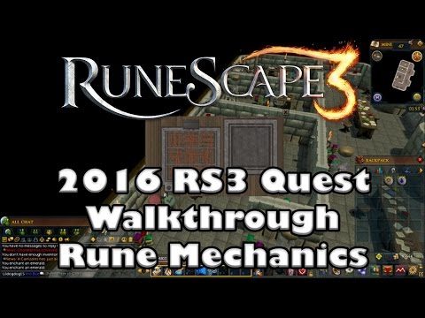RS3 Quest Guide - Rune Mechanics - 2017(Up to Date!)
