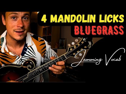 Mandolin Vocabulary for Bluegrass Solos – 4 Licks to Get You Improvising