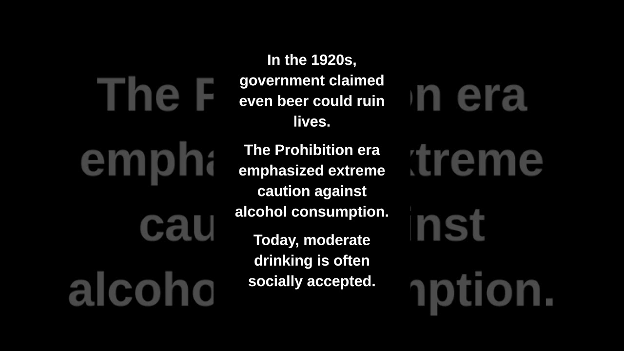In the 1920s, government claimed even beer could ruin lives.