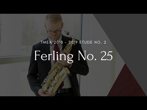 2018 - 2019 TMEA All-State Saxophone Etude No. 2 || James Barger, Saxophone