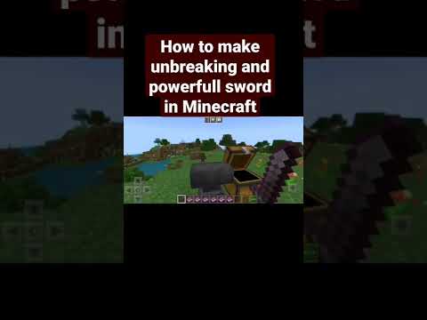 🔥🔥How to make unbreaking and powerful sword in #Minecraft with enchantment book #shorts  🔥🔥