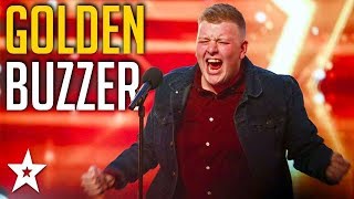 Video thumbnail of "Nervous Welsh Opera Singer Gets GOLDEN BUZZER! | Britain's Got Talent | Got Talent Global"