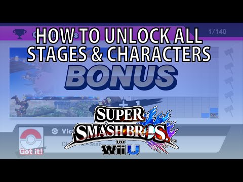 Smash Wii U - How to Unlock All Characters & Stages ASAP