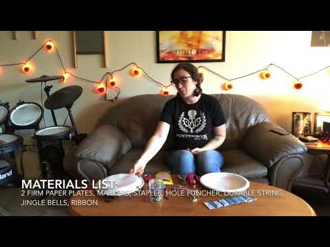 Monthly Makyr Challenge: Paper Plate Tambourine