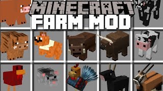 Minecraft FARM ANIMALS MOD / HELP BUILD YOUR BARN 