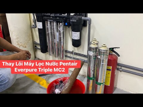 Hướng Dẫn Thay Lõi Máy Lọc Nước Pentair Everpure Highflow CSR Triple MC2
