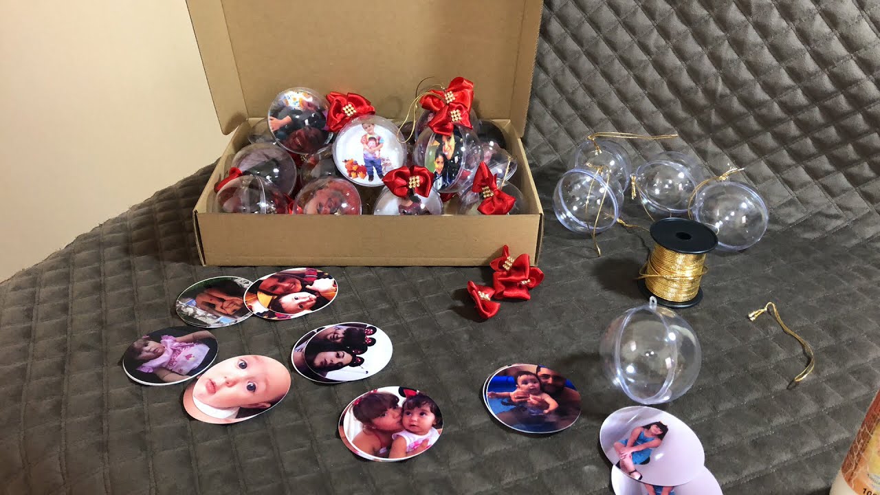 Bolinha de Natal Personalizada com foto!