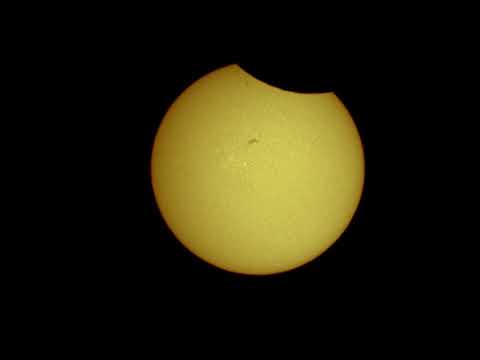 11.8.2018 partial solar eclipse as seen in Varkaus (version 2)