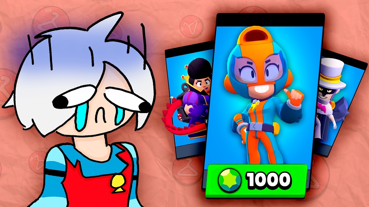 GASTE 1000 GEMAS en LAS PEORES SKINS DE BRAWL STARS