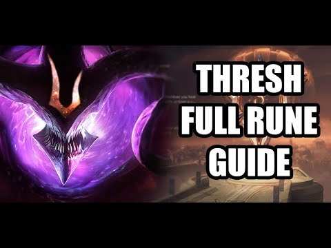 Season 8 Thresh Full Rune Guide - ALL LANES - Masteries - League of Legends