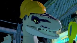 LEGO Jurassic World - 100% Level Guide #14 - Communications Center (All 10 Minikits/Amber Brick)
