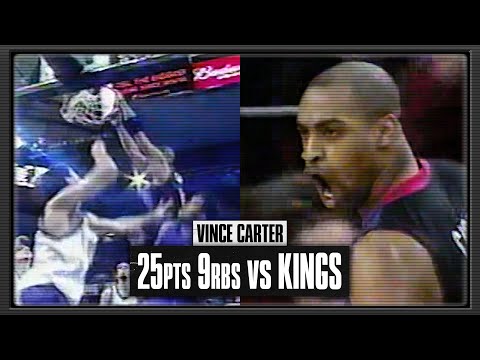 Vince Carter Battling The Early 2000s Kings 25pts | 2001.03.06