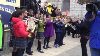 Notre Dame Day at St Francis with the POP Brass Band