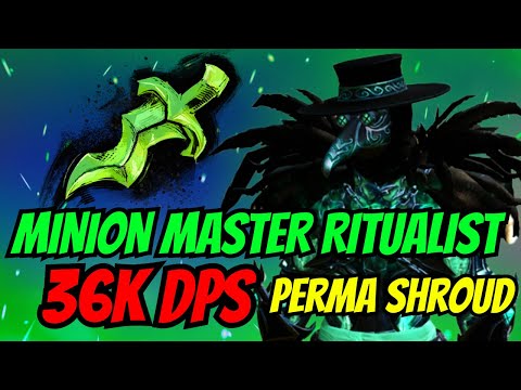 MOST INSANE NECRO BUILD : DPS MINION MASTER RITUALIST For Group Content /Open World | Guild Wars 2