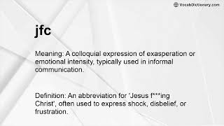 jfc Meaning