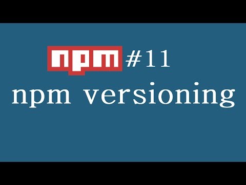 npm Tutorial for Beginners 11 npm versioning