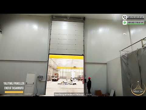 Endüstriyel seksiyonel kapı videosu 7