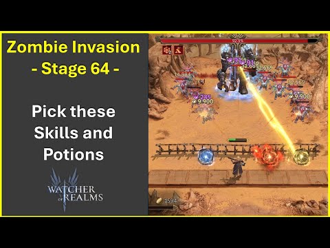 Zombie Invasion: Guide to Stage 64 (Watcher of Realms)
