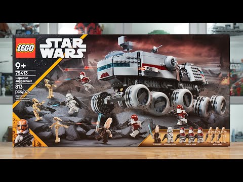 LEGO Star Wars 75413 REPUBLIC JUGGERNAUT (CLONE TURBO TANK) Review! (2025)