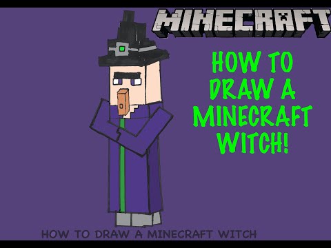 Insane Witch Drawing in Minecraft!