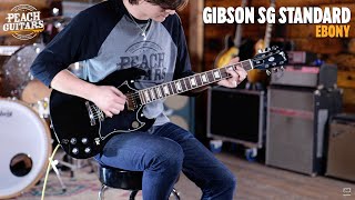 Video thumbnail for No Talking...Just Tones | Gibson SG Standard - Ebony by Peach Guitars
