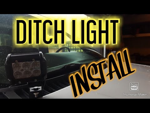 Installing ditch lights on my GMC Sierra!