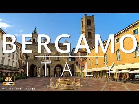 Bergamo Italy 🇮🇹 Walking Tour | From Città Bassa to the Stunning Città Alta (4K)
