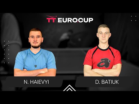 17:35 Nazarii Haievyi - Dmytro Batiuk 14.09.2025  TT Euro.Cup Ukraine Master. TABLE 4