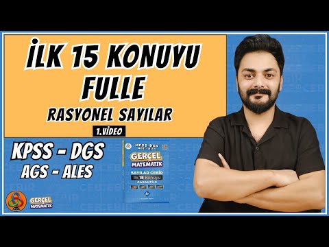 Rasyonel Sayılar | 1. Video | 2026 | KPSS - DGS - AGS - ALES | Matematik | Sayılar Cebir Kampı