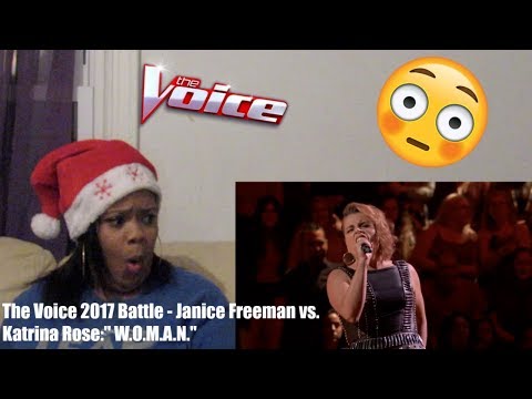 The Voice 2017 Battle-Janice Freeman vs Katrina Rose:"W O M A N"