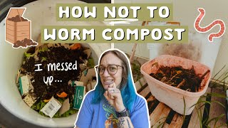 What I learned worm composting for the first time!