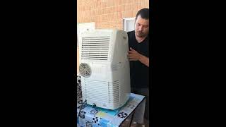 Cleaning a portable aircon