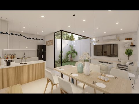 CASA MODERNA 7x15 m - 2 PISOS CON 4 DORMITORIOS