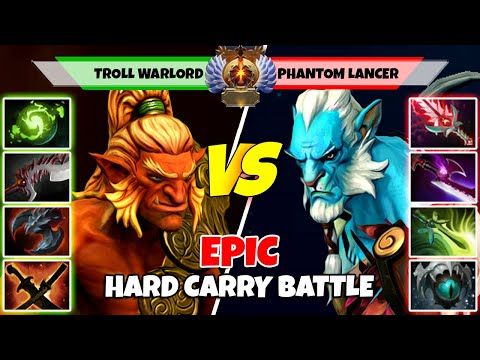 TROLL WARLORD (Carry) vs PHANTOM LANCER (Carry) - Battle Of Immortal Rank Dota 2 Players - Z Dota 2