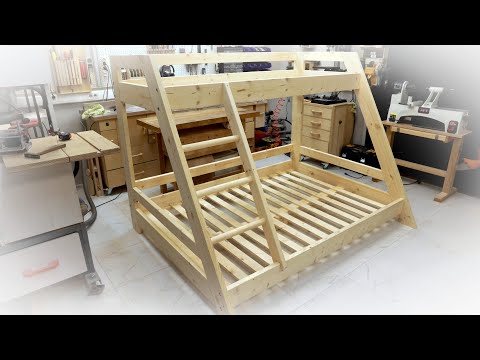 How to make a strong bunk bed. Plans FREE!