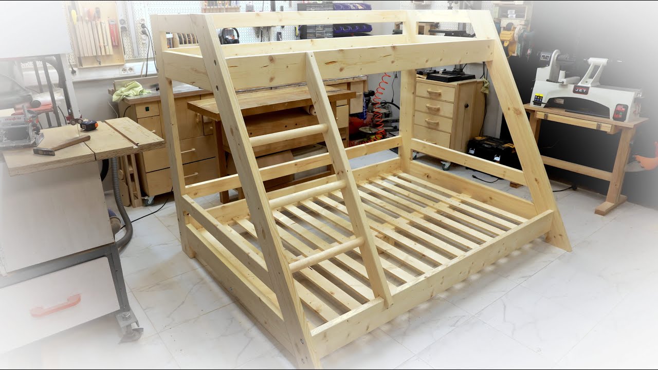 Watch video How to make a strong bunk bed. Plans FREE! Now How to make a strong bunk bed. Plans FREE!