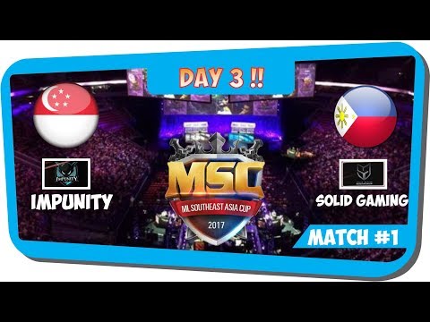 MSC DAY 3 GRAND FINAL: Impunity vs Solid Gaming Alpha Match 1 Mobile Legends