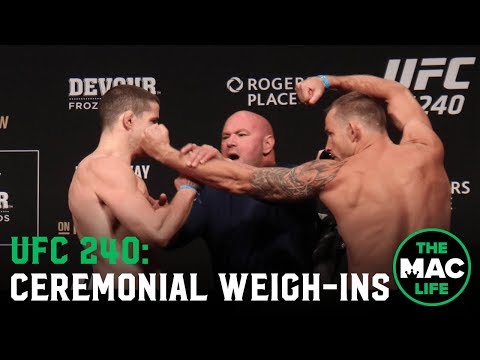 UFC 240 Ceremonial Weigh-Ins: Main Card