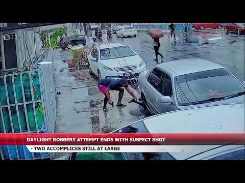 DAYLIGHT ROBBERY ATTEMPT ENDS WITH SUSPECT SHOT