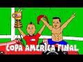 COPA AMERICA FINAL 2015 (Chile vs Argentina highlights, goals, penalties, cartoon song)