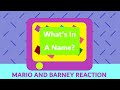 Barney Friends What S In A Name Season 5 Episode 18 Mario And Barney Reaction