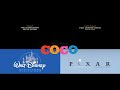 Walt Disney Pictures Pixar Coco 2017 Closing Logos 4k 60fps