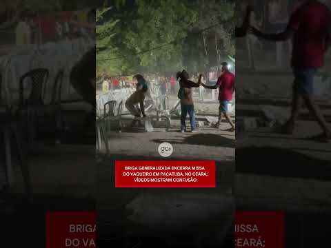BRIGA generalizada encerra Missa do Vaqueiro em PACATUBA, no Ceará; vídeos mostram confusão