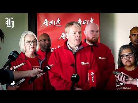 Thumbnail for Hipkins speaks to the media from the Auckland Asia Festival